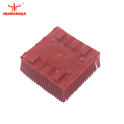 Red Nylon Bristle Block 130298 / 704393 for VT2500 Auto Cutter 50 * 50 * 21mm